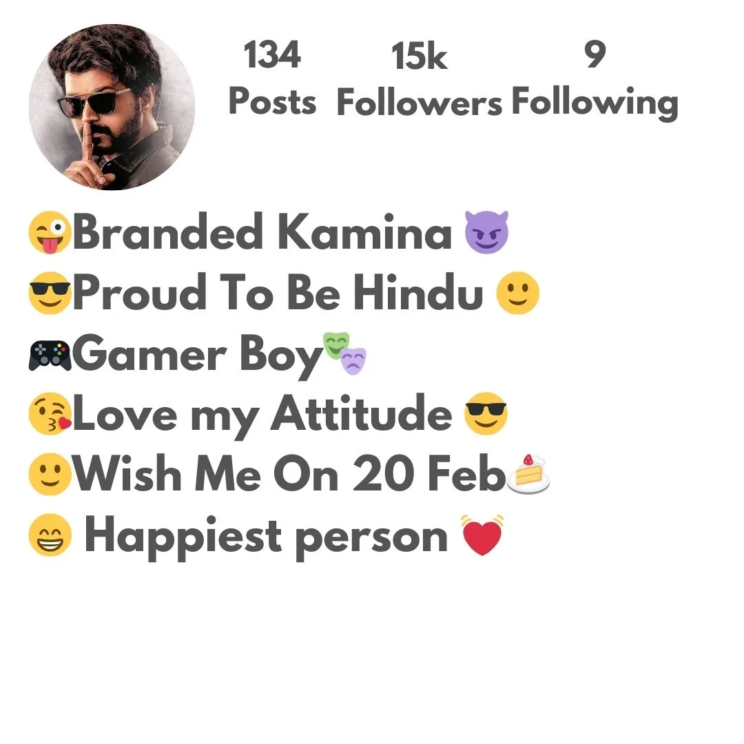 Instagram Bio for Boys