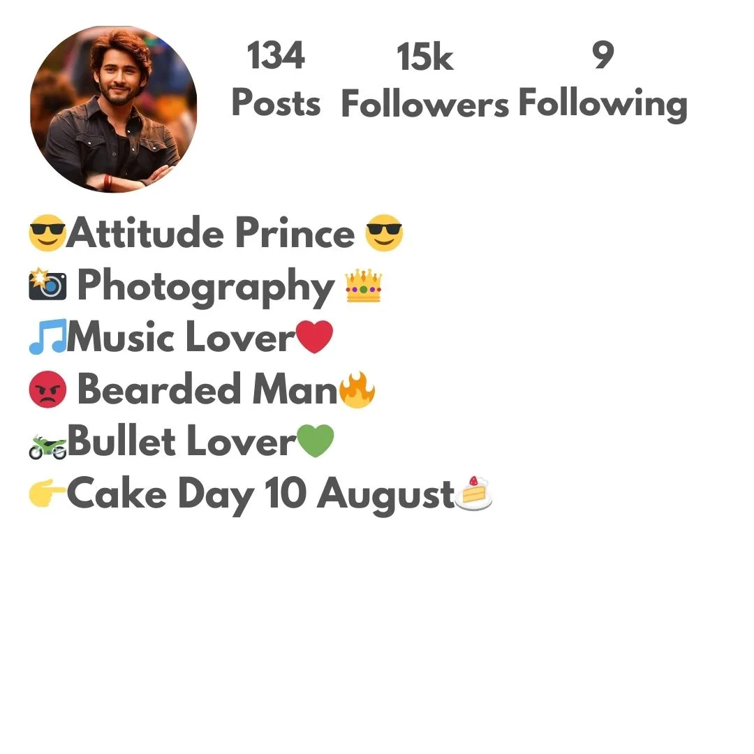 Instagram Bio for Boys 