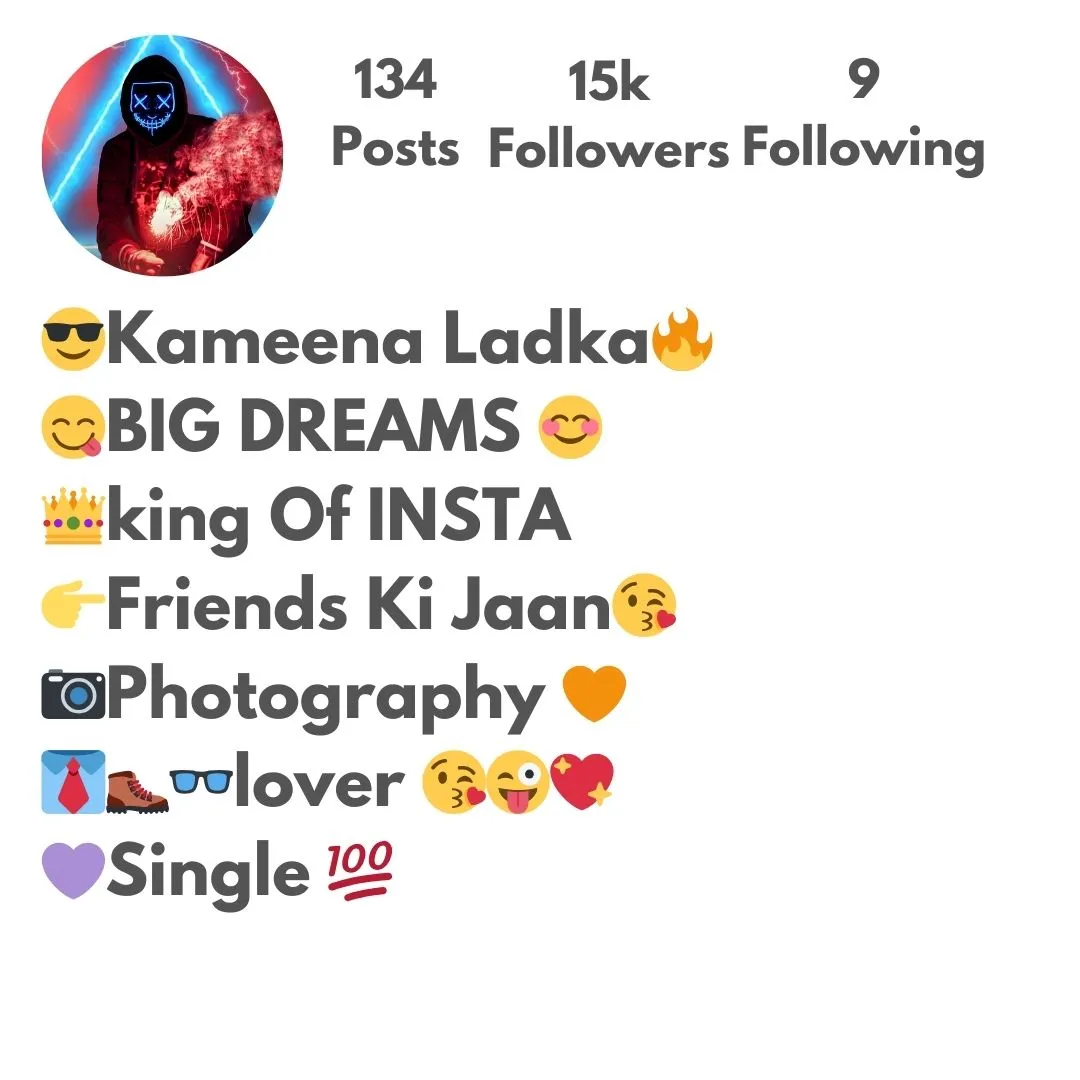 Instagram Bio for Boys