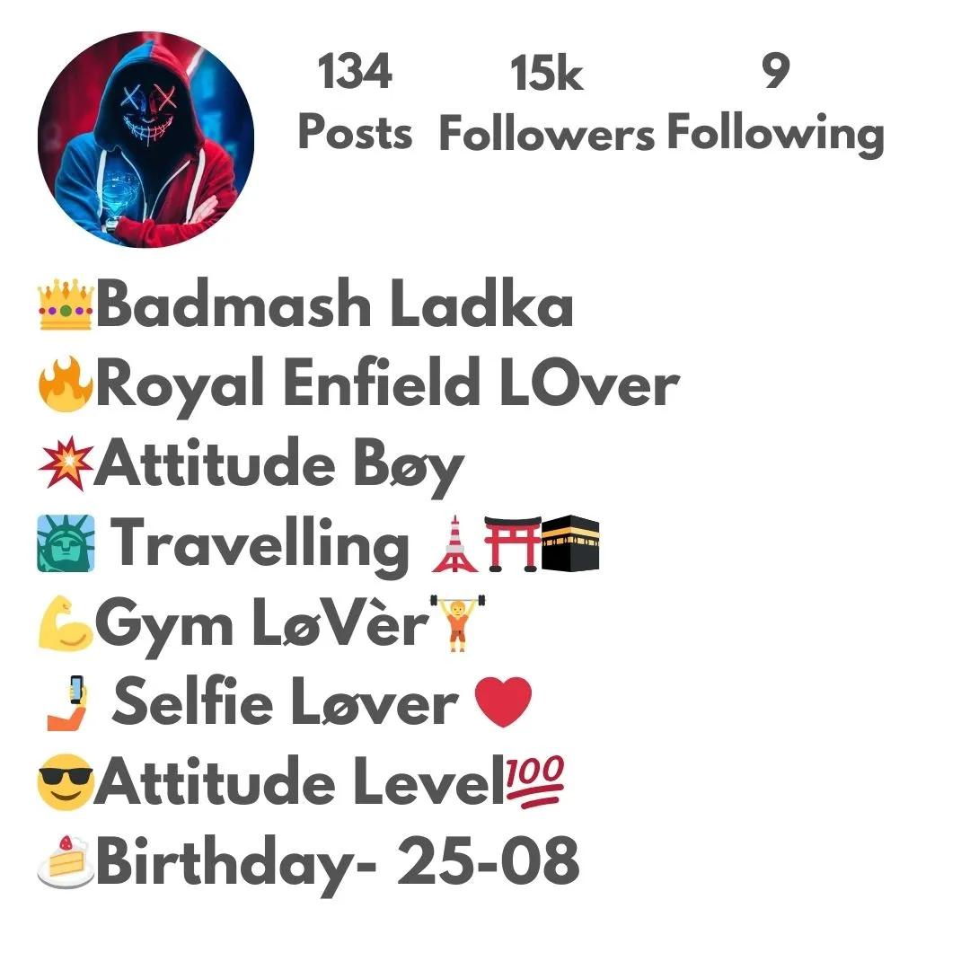 Instagram Bio for Boys